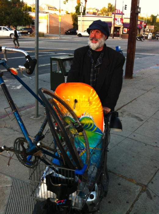 Hobo Joe on the set of The Bicycle