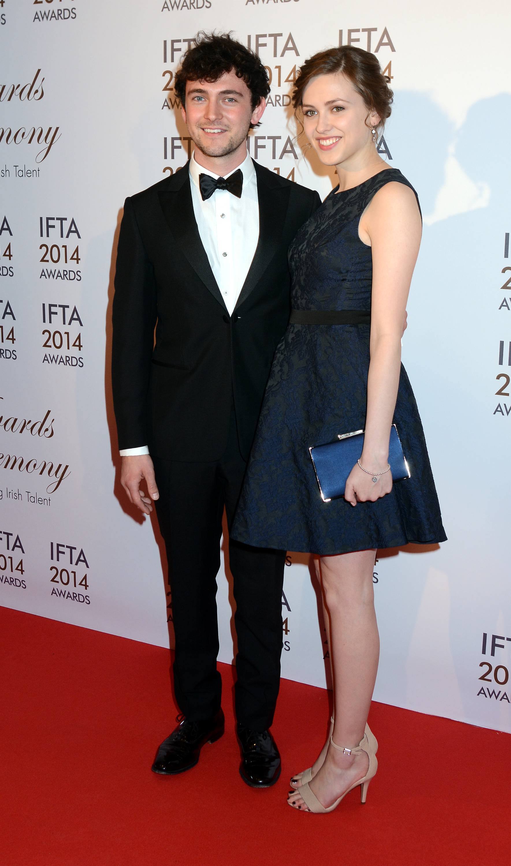 George Blagden and Elinor Crawley at the IFTA Awards 2014