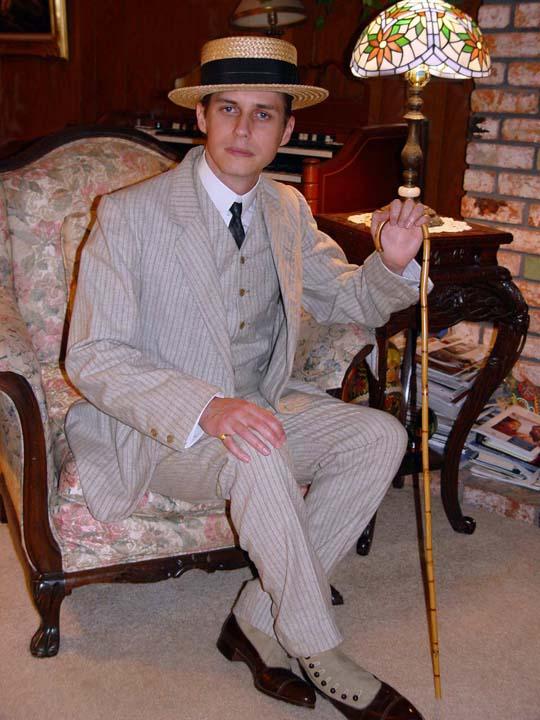 Me in a very early 1900s ensemble.
