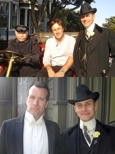 Me and Ed Archer at 'The Butler's In Love,' shoot with David Arquette and Thomas Jane; 3D short, Coquette Productions, 2008. This short can now be found on Youtube.