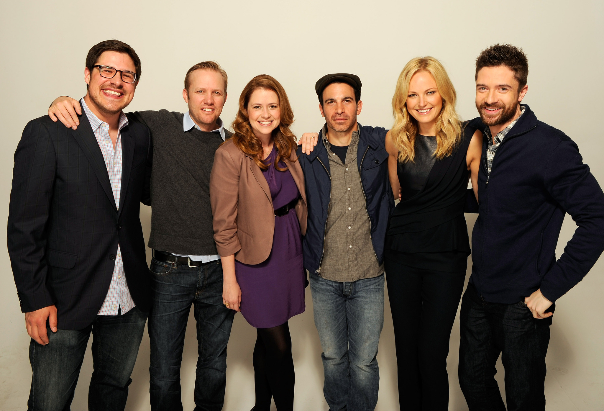 Malin Akerman, Jenna Fischer, Topher Grace, Lee Kirk, Chris Messina and Rich Sommer