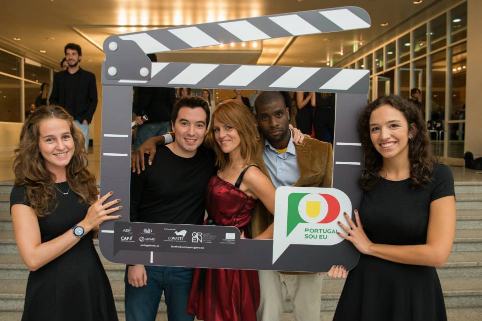 Sophia 2014 Academia Portuguesa de Cinema with the producer Lino M. Gomes and the Director Anisio Vaz