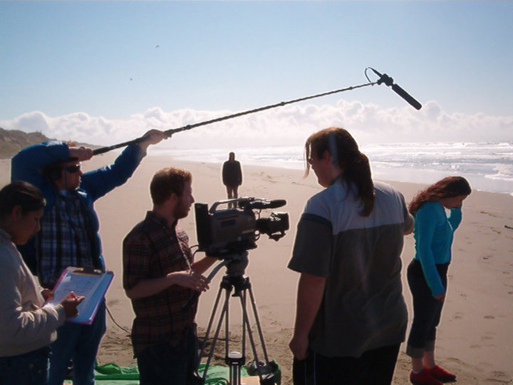 Filming at Zmudowski State Beach, near Moss Landing, CA.