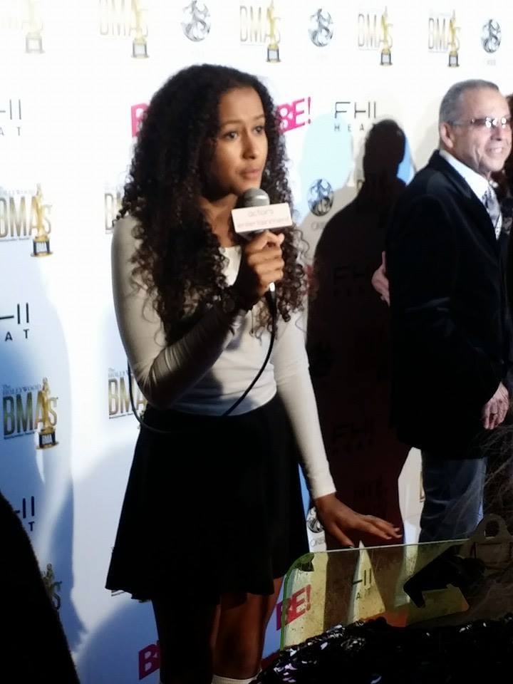 Amber Barbell hosts the red carpet for the Beauty Maker Awards (BMA's) in Hollywood.