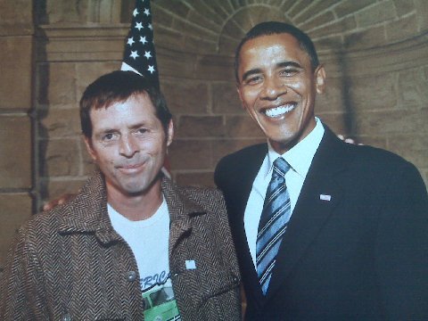 My Uncle Erik Sjobeck with Mr President Barack O'Bama