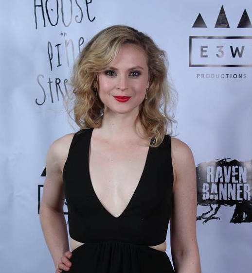 Emily Goss at the Los Angeles Premiere of 'The House on Pine Street,' 2015.