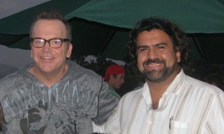 Franklin & Bash TV show filming set with Tom Arnold. Santa Clarita, 2010