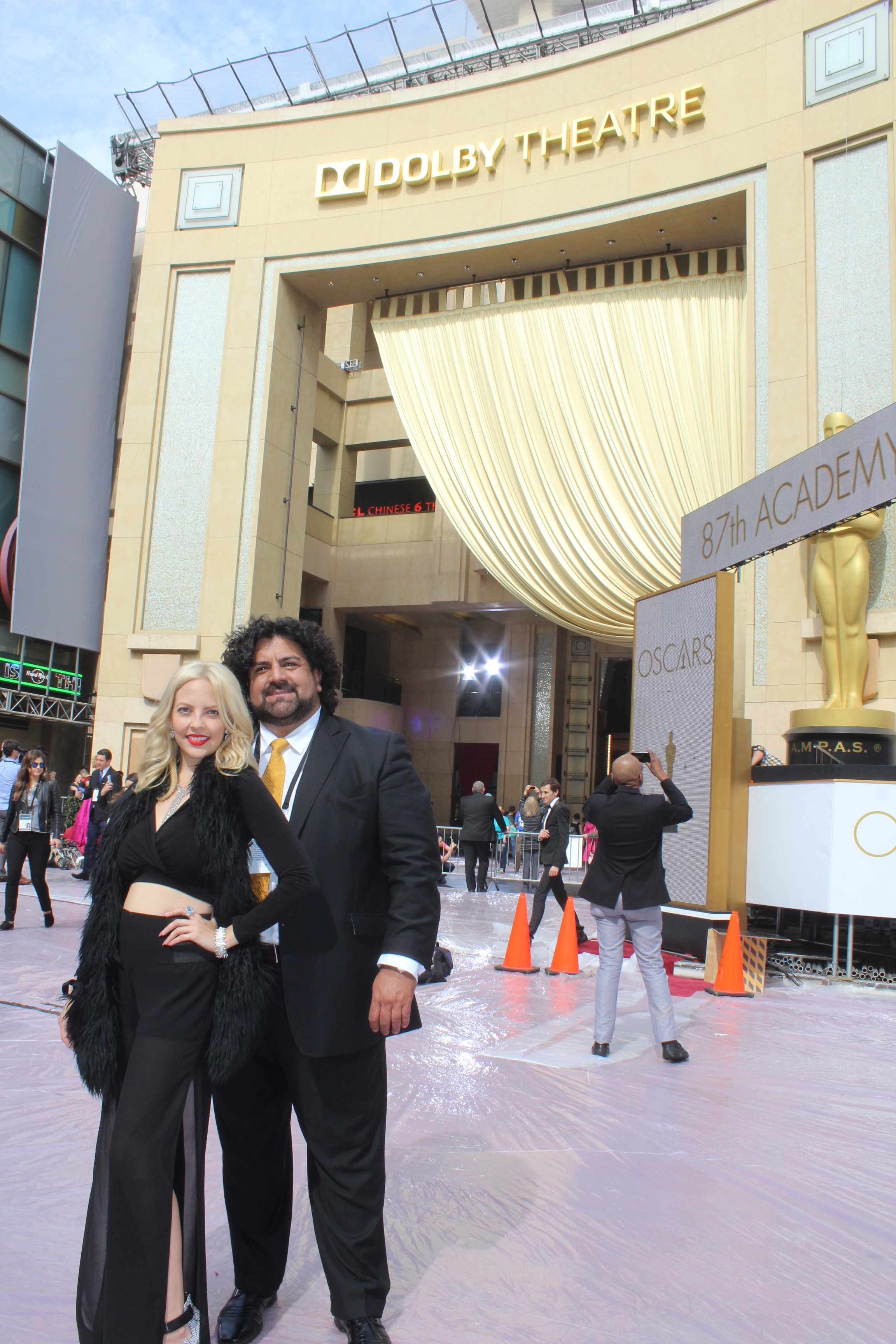 Oscars 2015 Jacqueline Guzman and Gabriel Schmidt Oscars Week Cinerockom Media