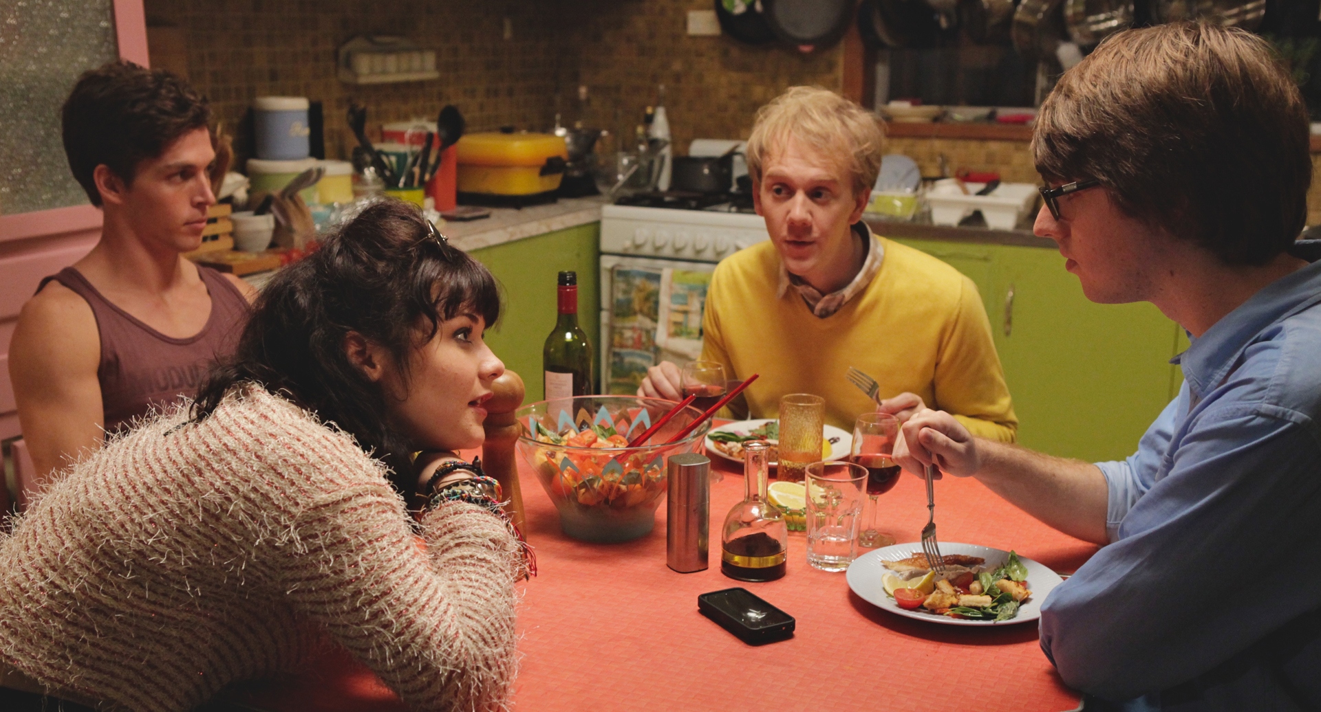 Still of Nikita Leigh-Pritchard, Josh Thomas, Wade Briggs and Thomas Ward in Please Like Me (2013)