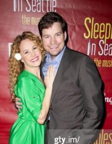 Tim Martin Gleason & Chandra Lee Schwartz celebrating Opening of SLEEPLESS IN SEATTLE, The Musical at the Pasadena Playhouse. June 2nd, 2013