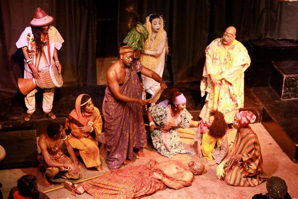 Scene from Julius Caesar Set in Africa. My return to the stage after 21 years!