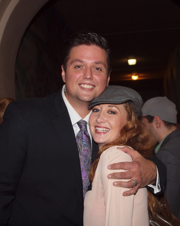 Director T.J. Dawson and Christanna Rowader during Ragtime opening night.