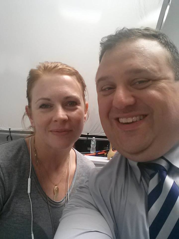 Melissa Joan Hart directed me in a film last week...She is so very nice and a very good director.