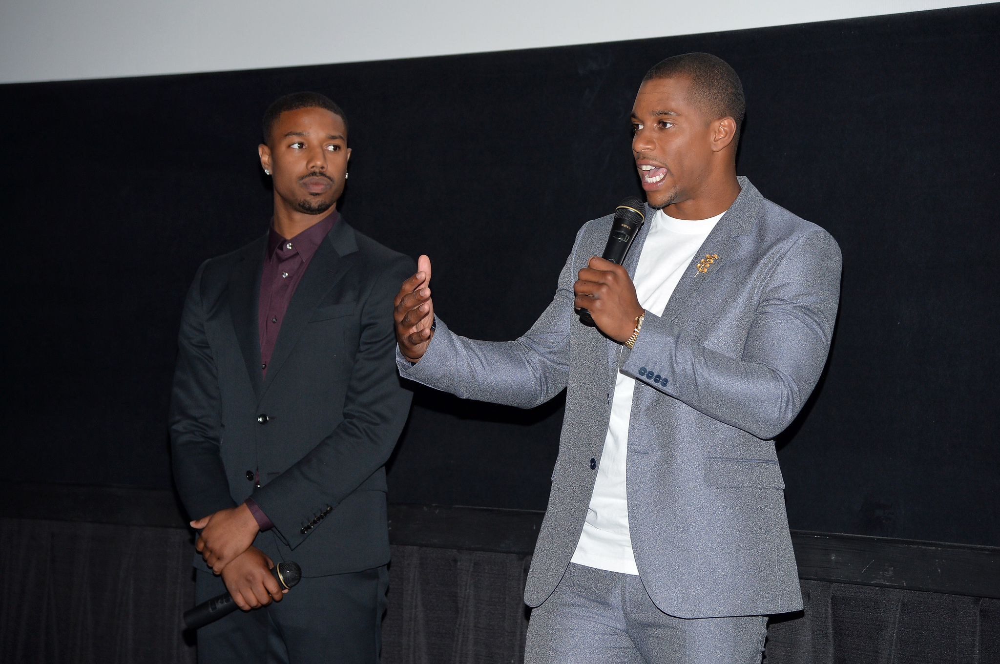 Michael B. Jordan and Victor Cruz