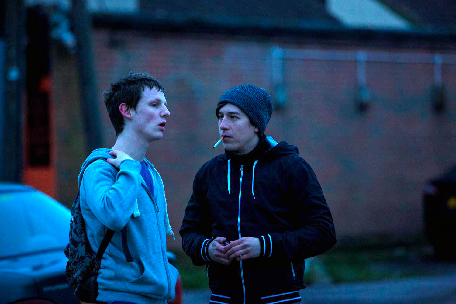 Still of Chris Luca and Christopher Richardson in Pleasure Beach (2013)