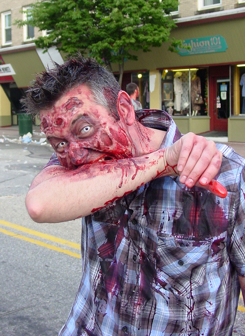 Shane O'Brien featured as a zombie in 