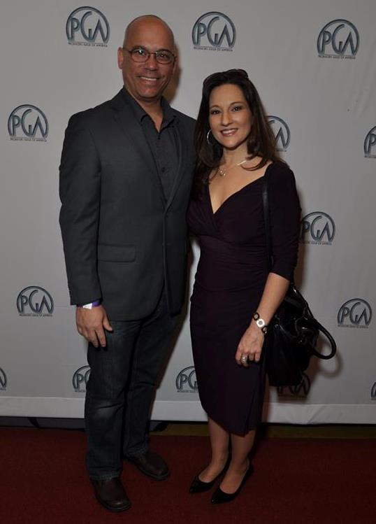 Producer's Guild of America, New Member Mixer 2014. ~ Christina Jo'Leigh with Brian McLaughlin