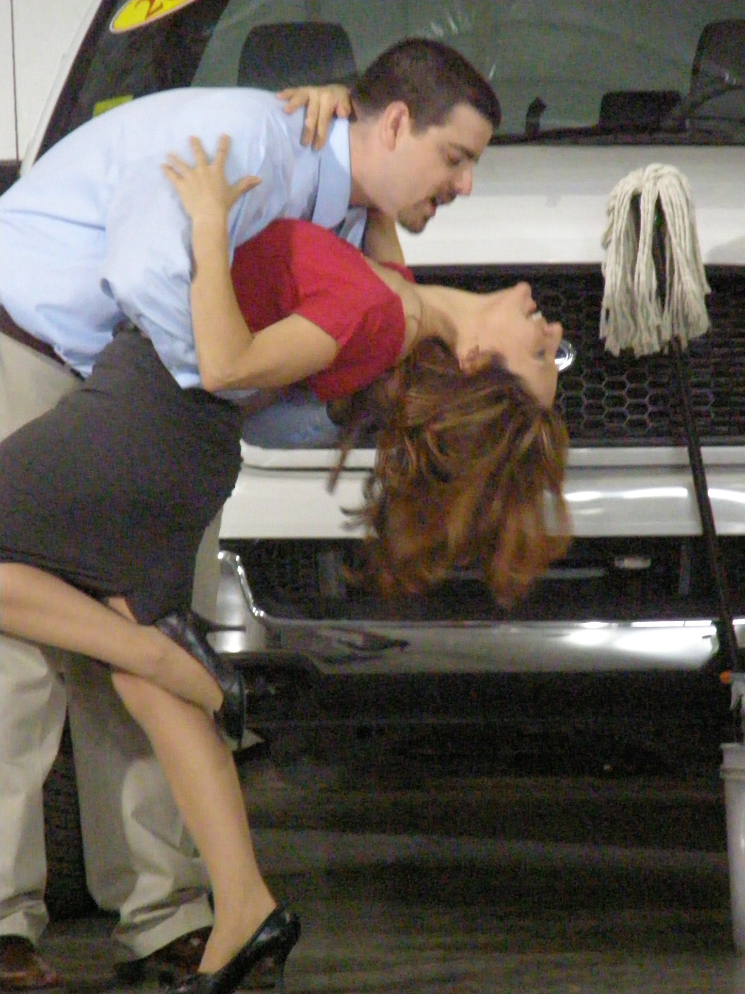 Christina Jo'Leigh and Christopher Mascarelli as Gina and Marty in 'Trade-In'