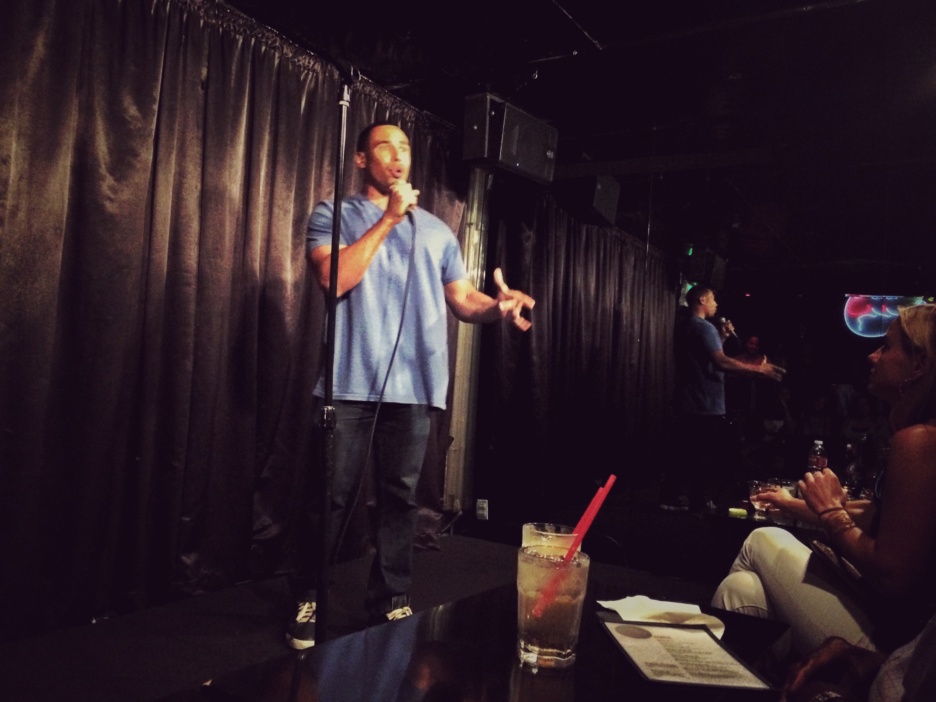 Matthew Jordan performing at The Comedy Store-Belly Room