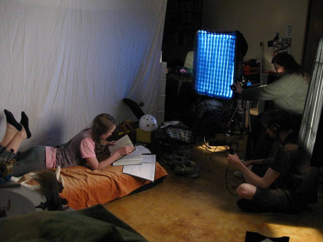 During filming of Penny Candy
