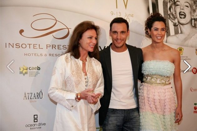 Daniela de Angel, Jacqueline Bisset, and Ricard Sales at the Ibiza International Film Festival.