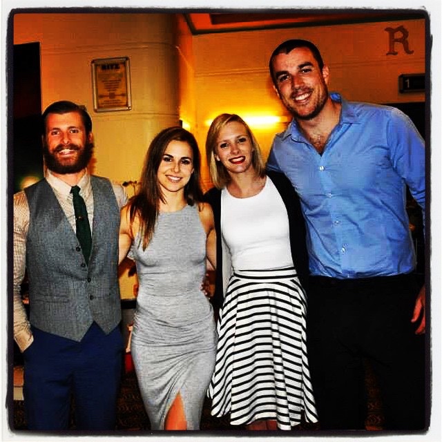 Peter Cameron, Joel Hogan and Laura Benson at the world premiere of 1500 Steps.