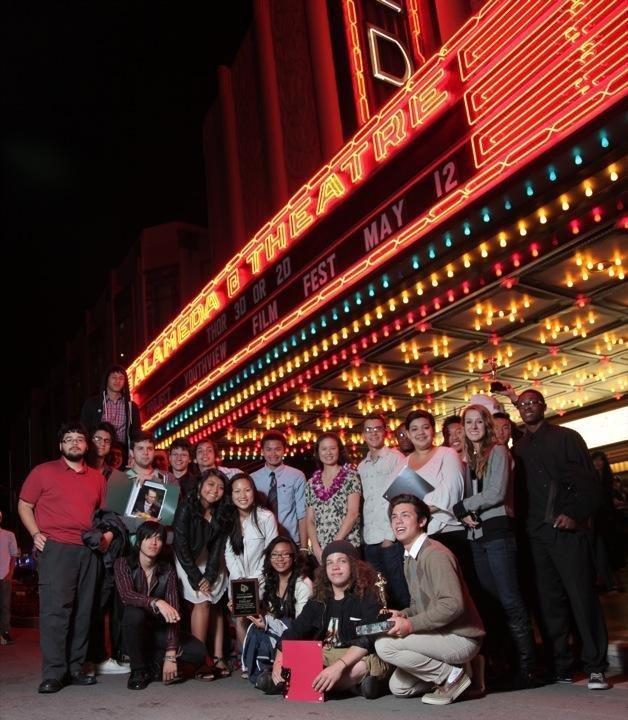 Lauren Lindberg (right) at Project YouthView, Alameda, CA. Nominated for Best Youth Film, 2011.