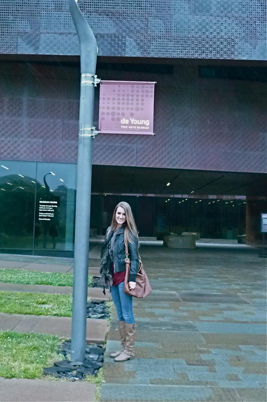 Lauren Lindberg at San Francisco's De Young Museum, for Young at Art film screening of 