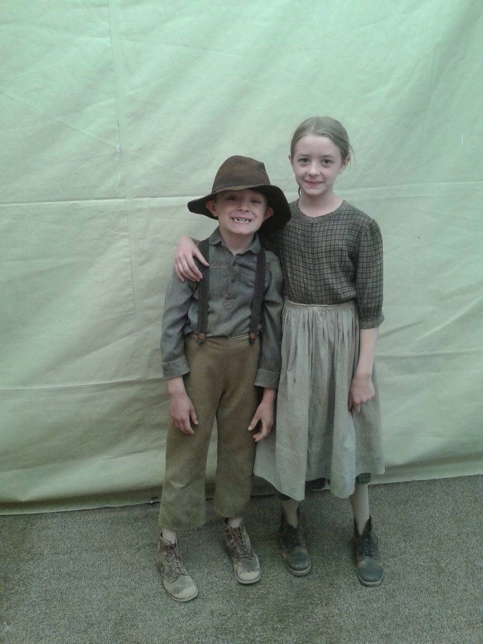 With Asher Corbin on the set of A Million Ways to Die in the West