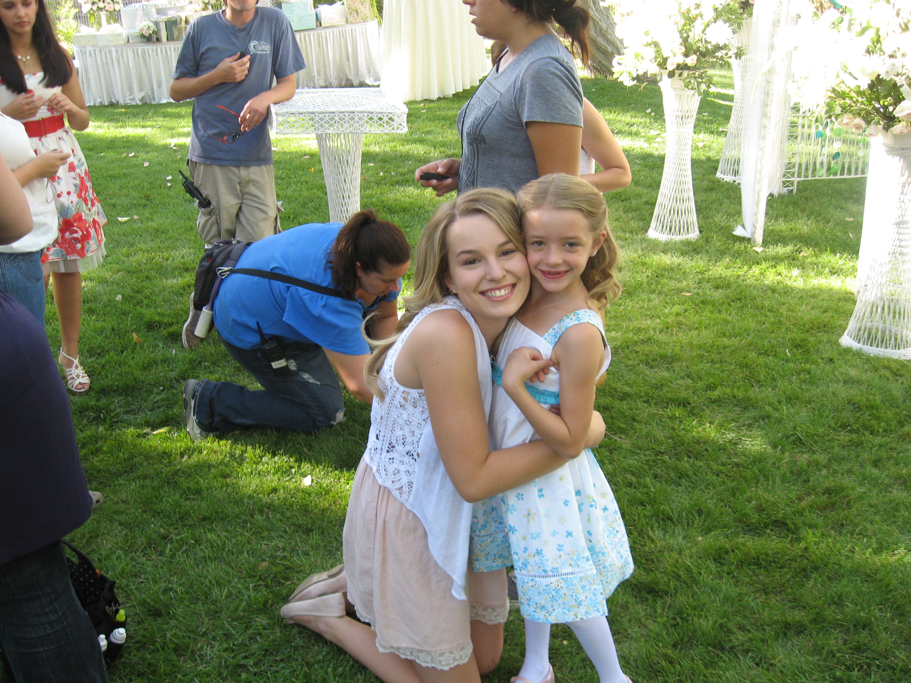 With Bridgit Mendler on the set of Lemonade Mouth