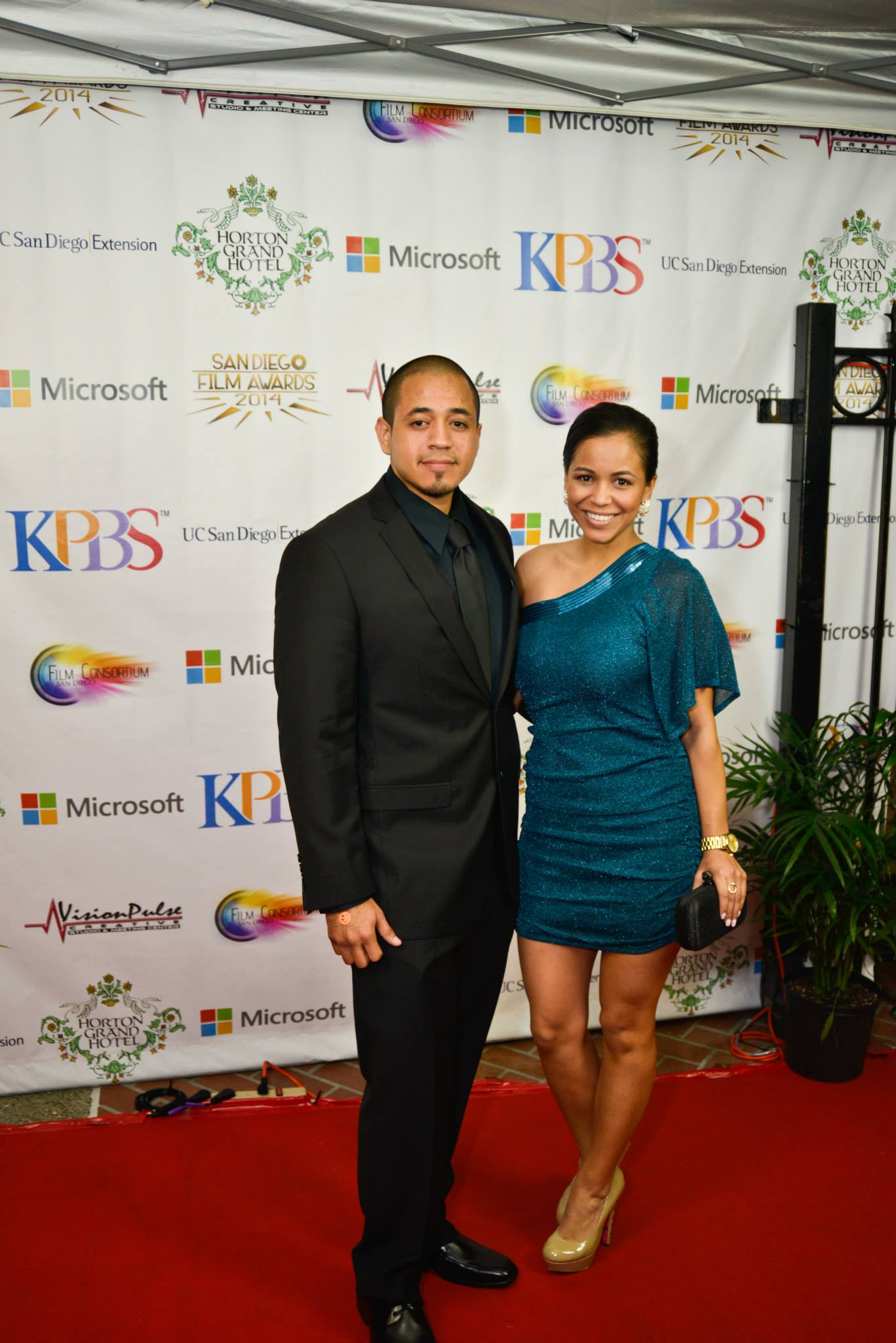 Raymond J. Roman and Brittney Roman at the San Diego Film Awards -- March 6, 2014