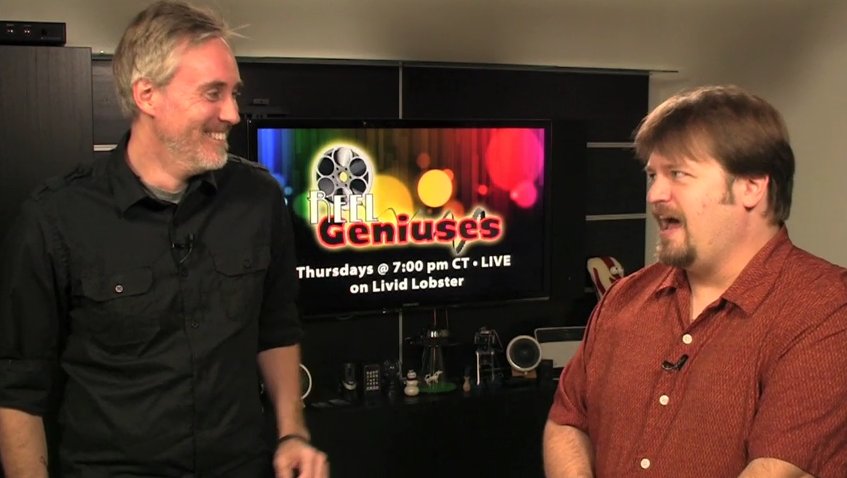 Matt Mungle and Devin Pike hosting 'Reel Geniuses.'