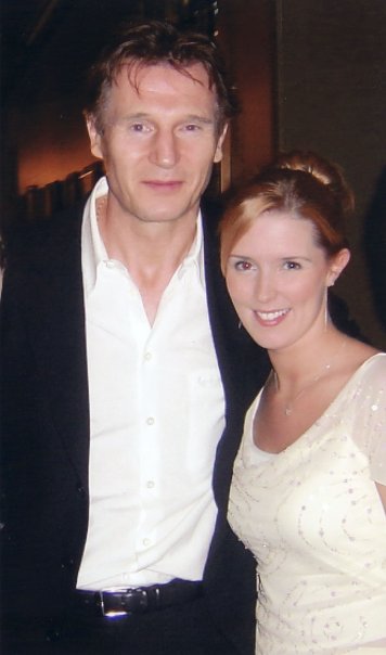 Liam Neeson pictured with Brenda McNeill in New York City.