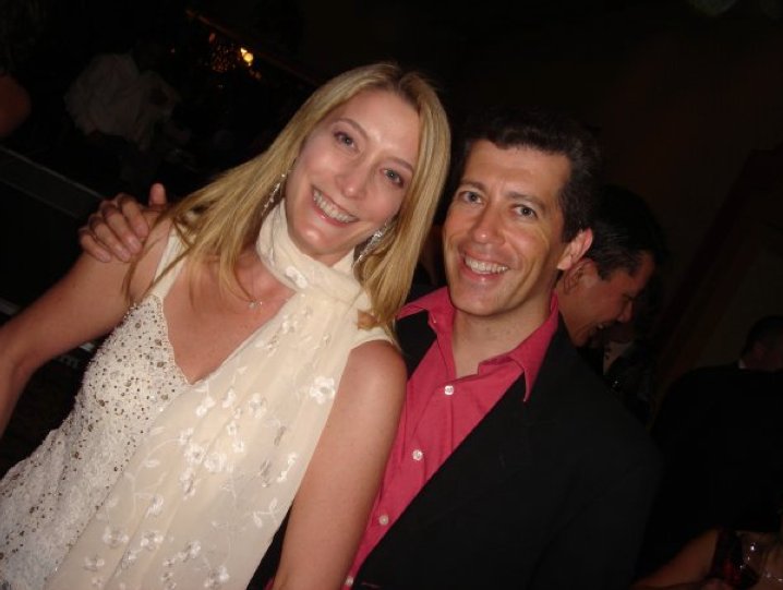 2010 Oscars party with Anne Sackmann