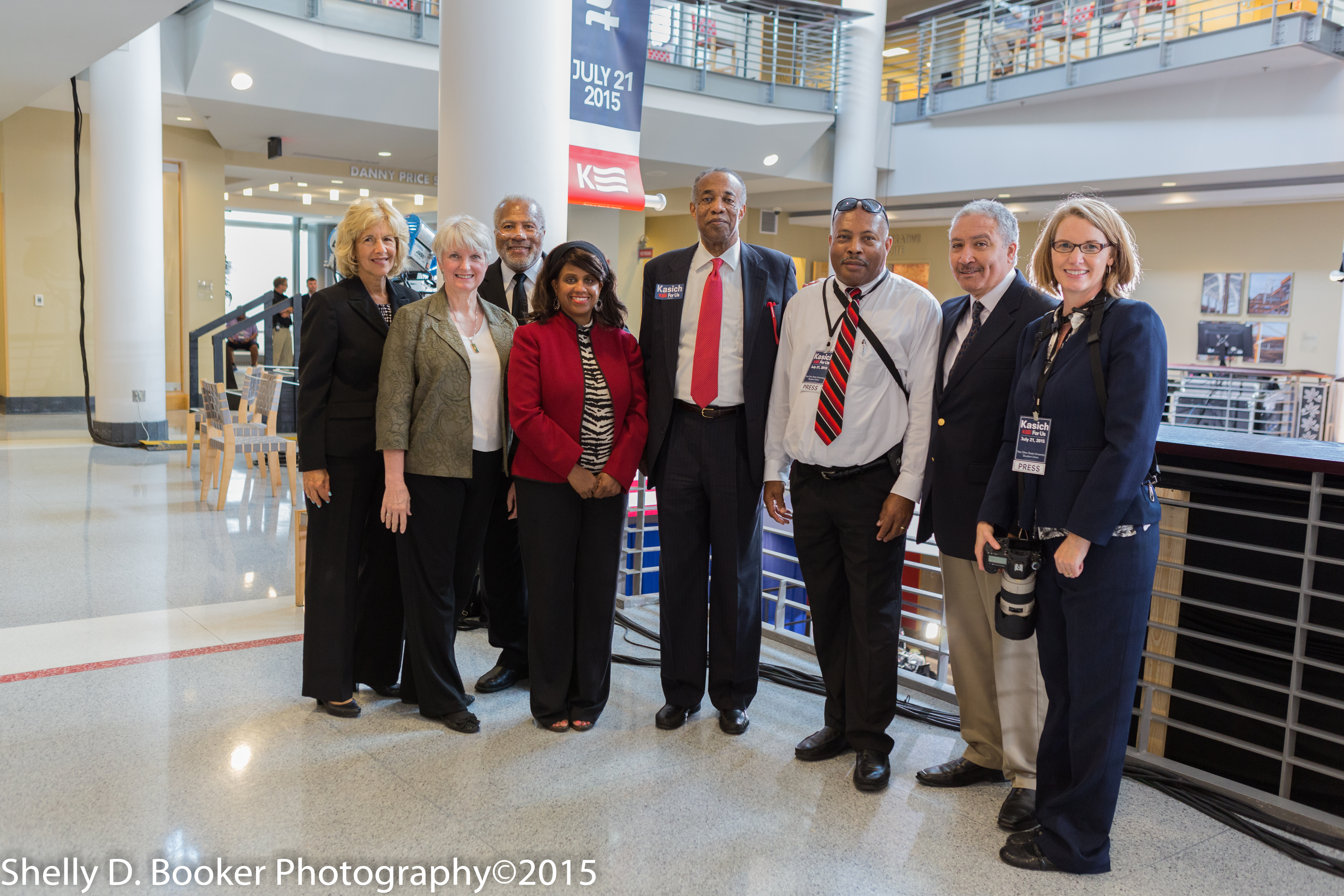 LaMont Johnson, Shelly Booker with Next Level Group Media at Ohio State