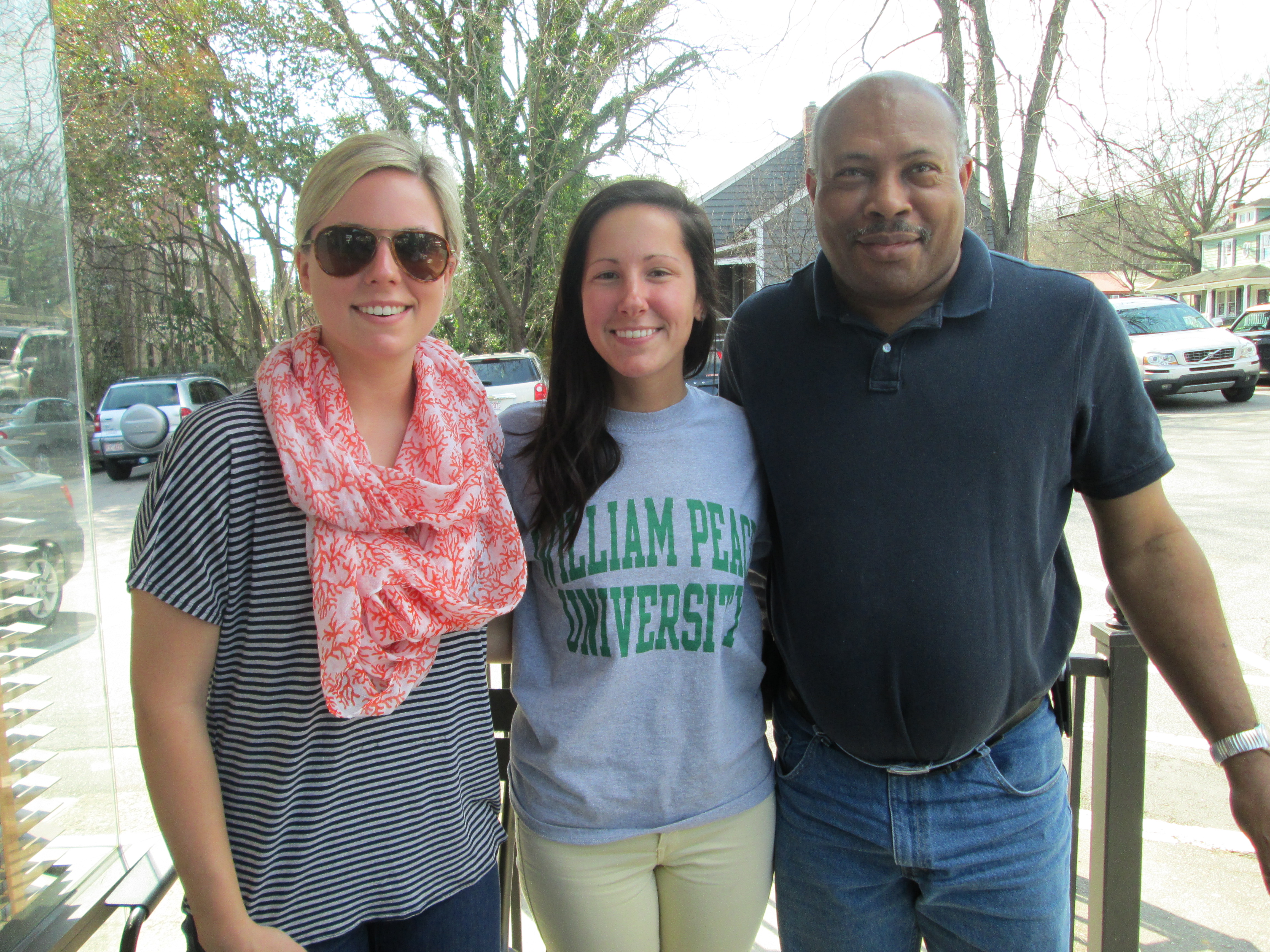 LaMont w/ The Head Game Marketing/PR Students Taylor and Sarah