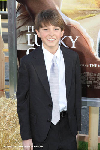 Cole Jackson at the premiere of The Lucky One in Los Angeles