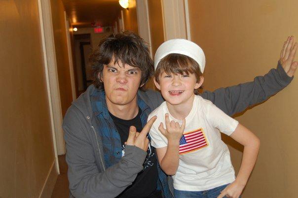Devin Bostick & Spencer Drever on the set of Diary of a Wimpy Kid: Rodrick Rules.