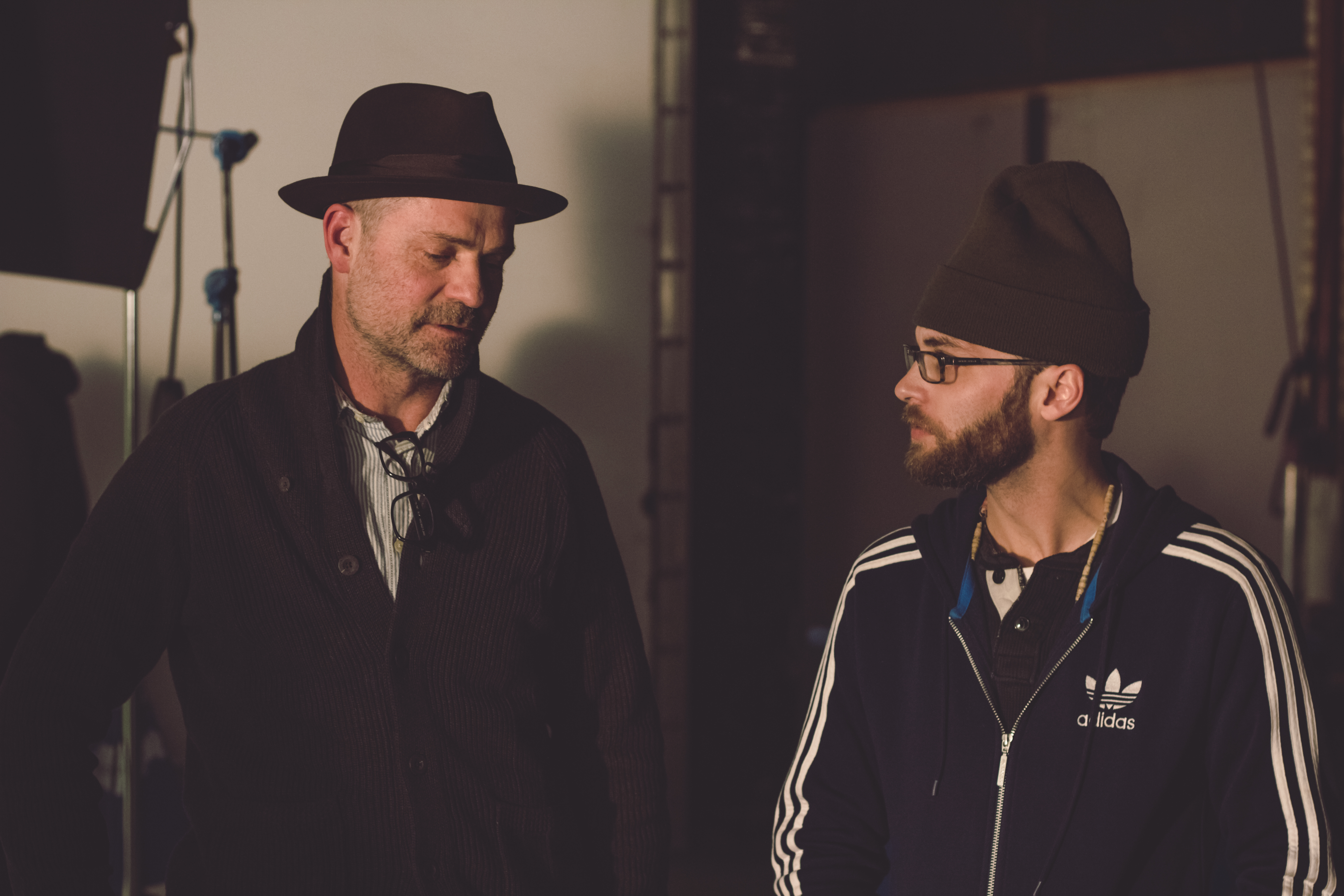 w/ Gord Downie on the set of 