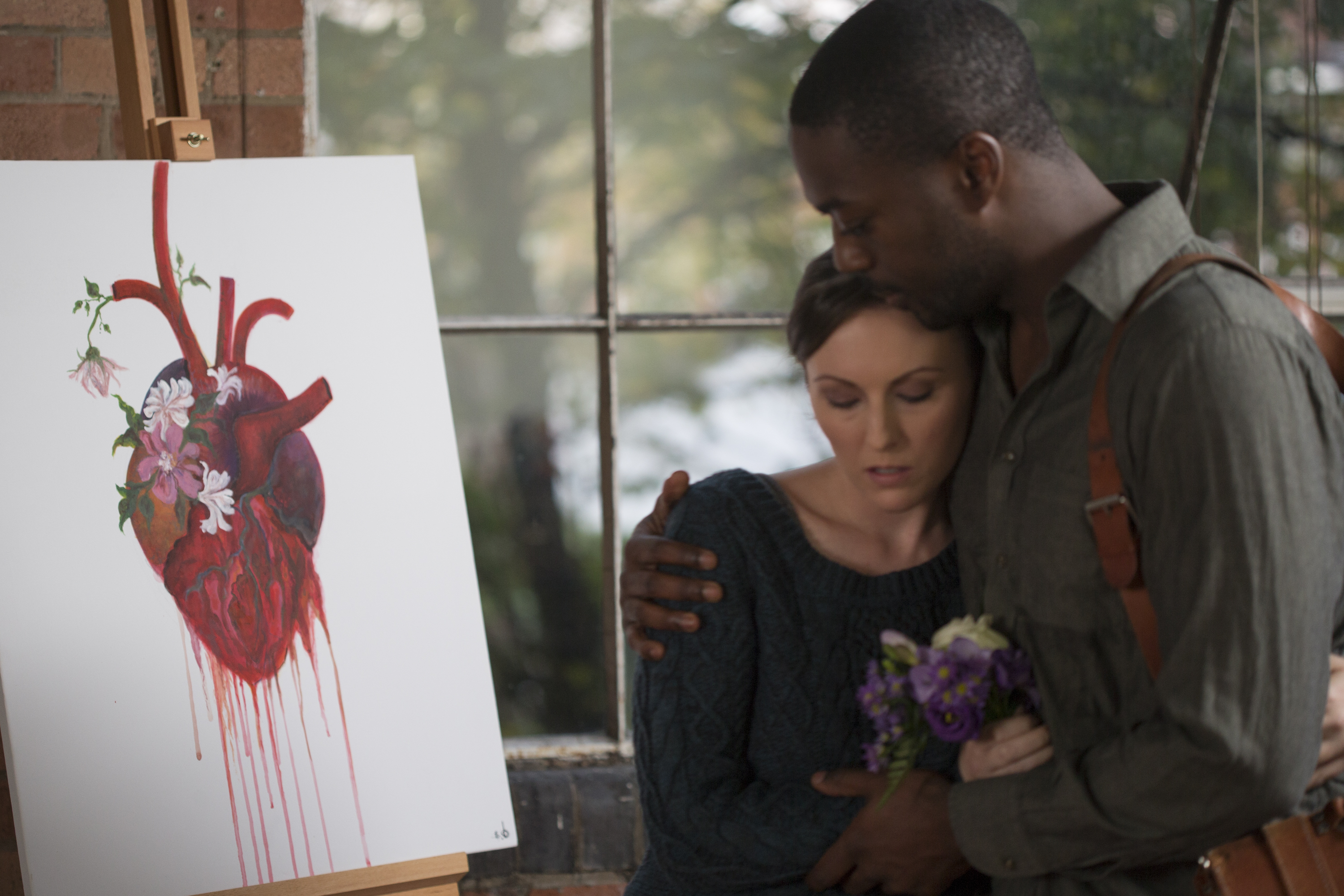 Production Still from The Art Of Love, with actor David Ajala