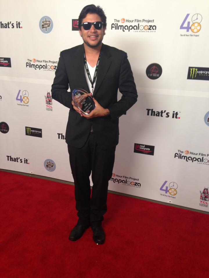 Getting my first award in Hollywood. what a dream come truE