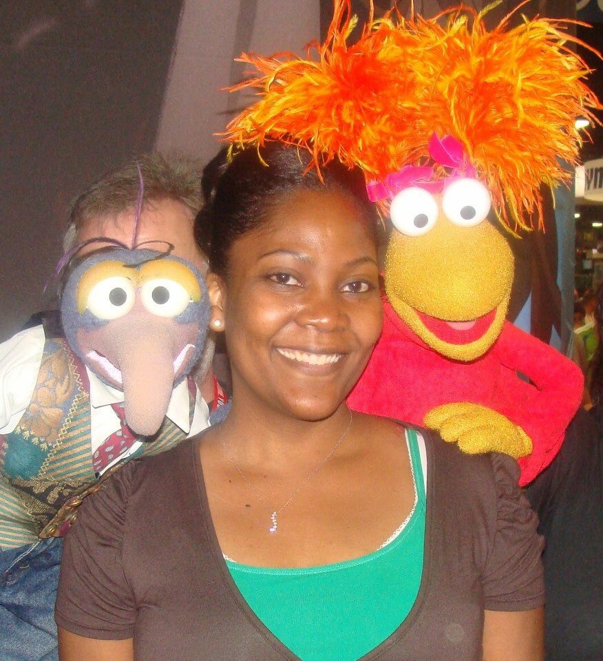 Nikki Rattray Baldwin with the Fraggle Rock Crew