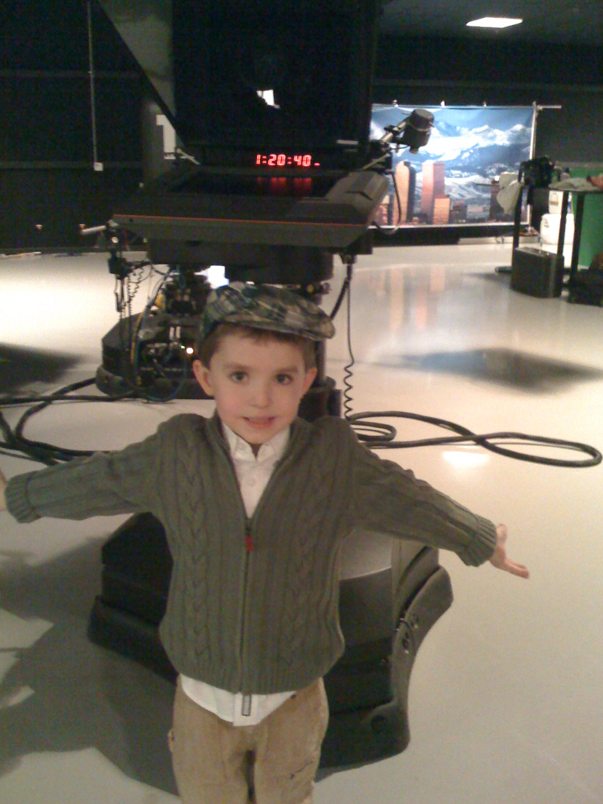 Ben on location at FOX Studios Denver