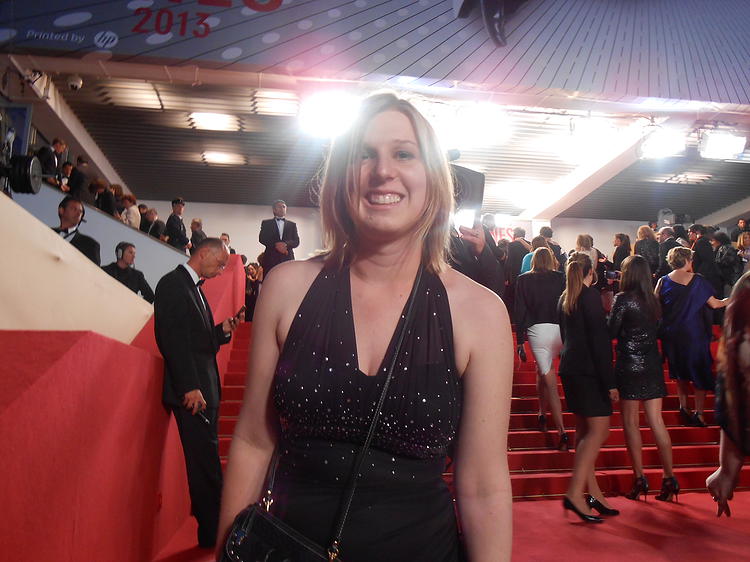 Whitney Mornson on the red carpet at the Cannes Film Festival.
