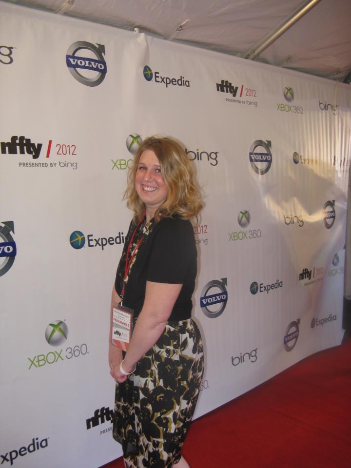 Whitney Mornson posing on the red carpet for NFFTY