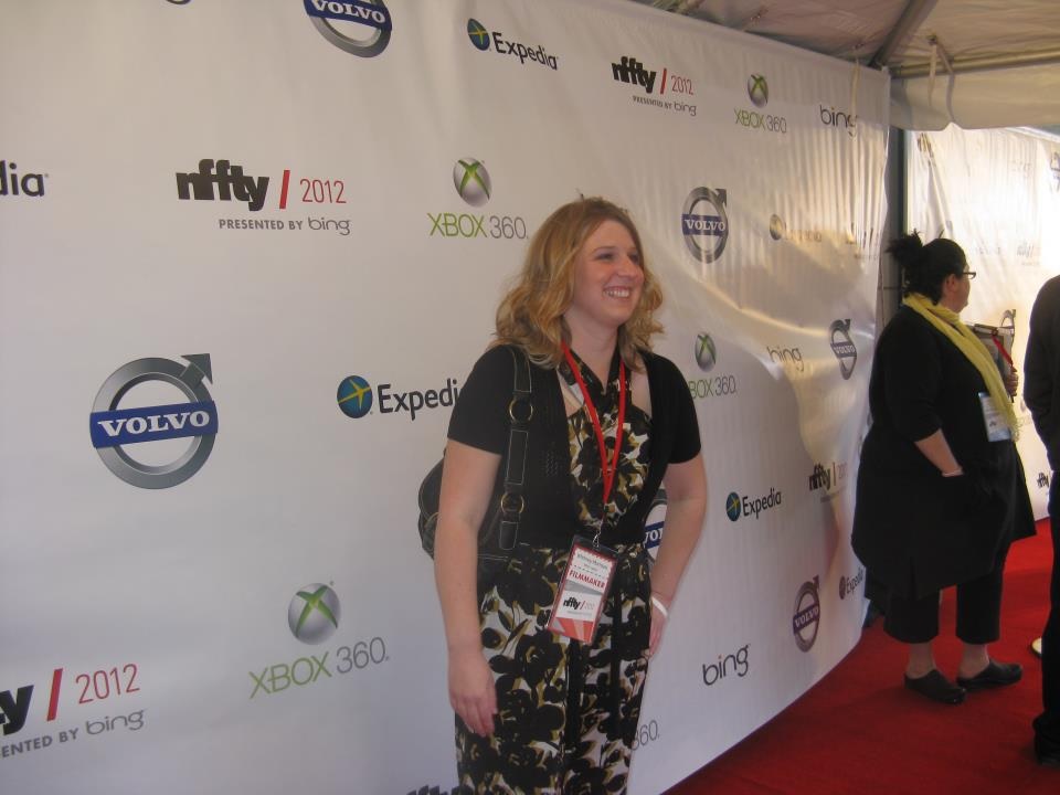 Whitney Mornson on the red carpet for National Film Festival for Talented Youth in Seattle, Washington