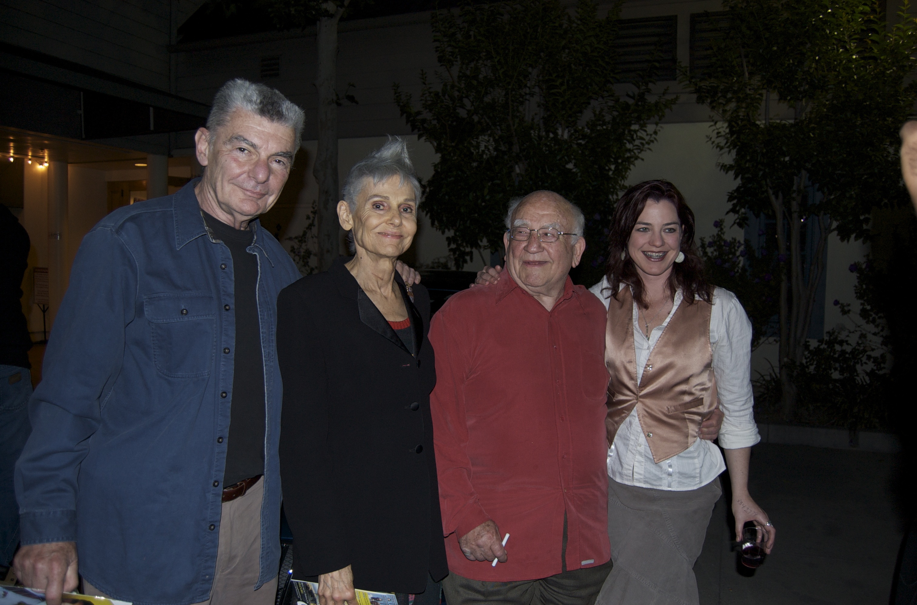 Hollywood Director Richard Benjamin, Paula Prentiss, Ed Asner and Loa Allebach at Ryan Katzenbach's staged reading of 