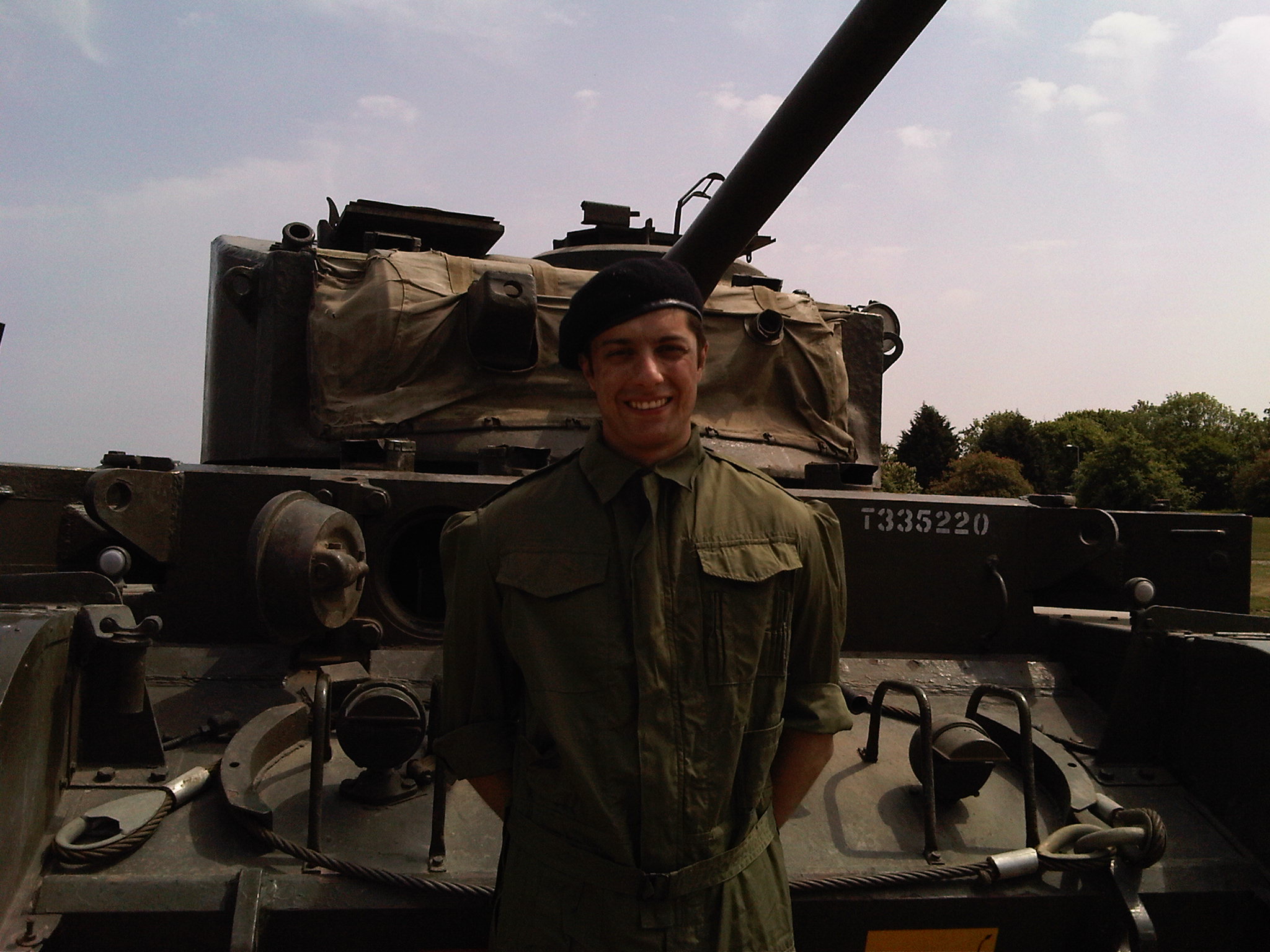 On set at Bovington Tank Museum for their promotional film.