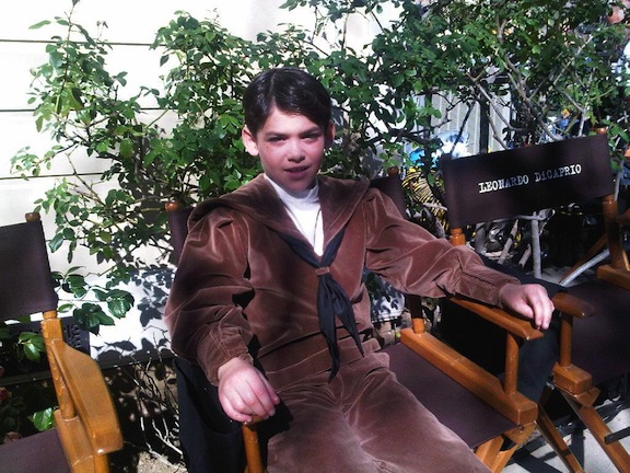 Dylan in costume preparing for his role of Young J. Edgar Hoover in the feature film J. Edgar starring Leonardo DiCaprio