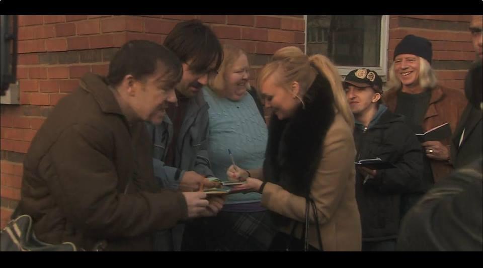 Still of Ricky Gervais, David Earl, Emma Bunton and Lukas DiSparrow in Derek (2012)